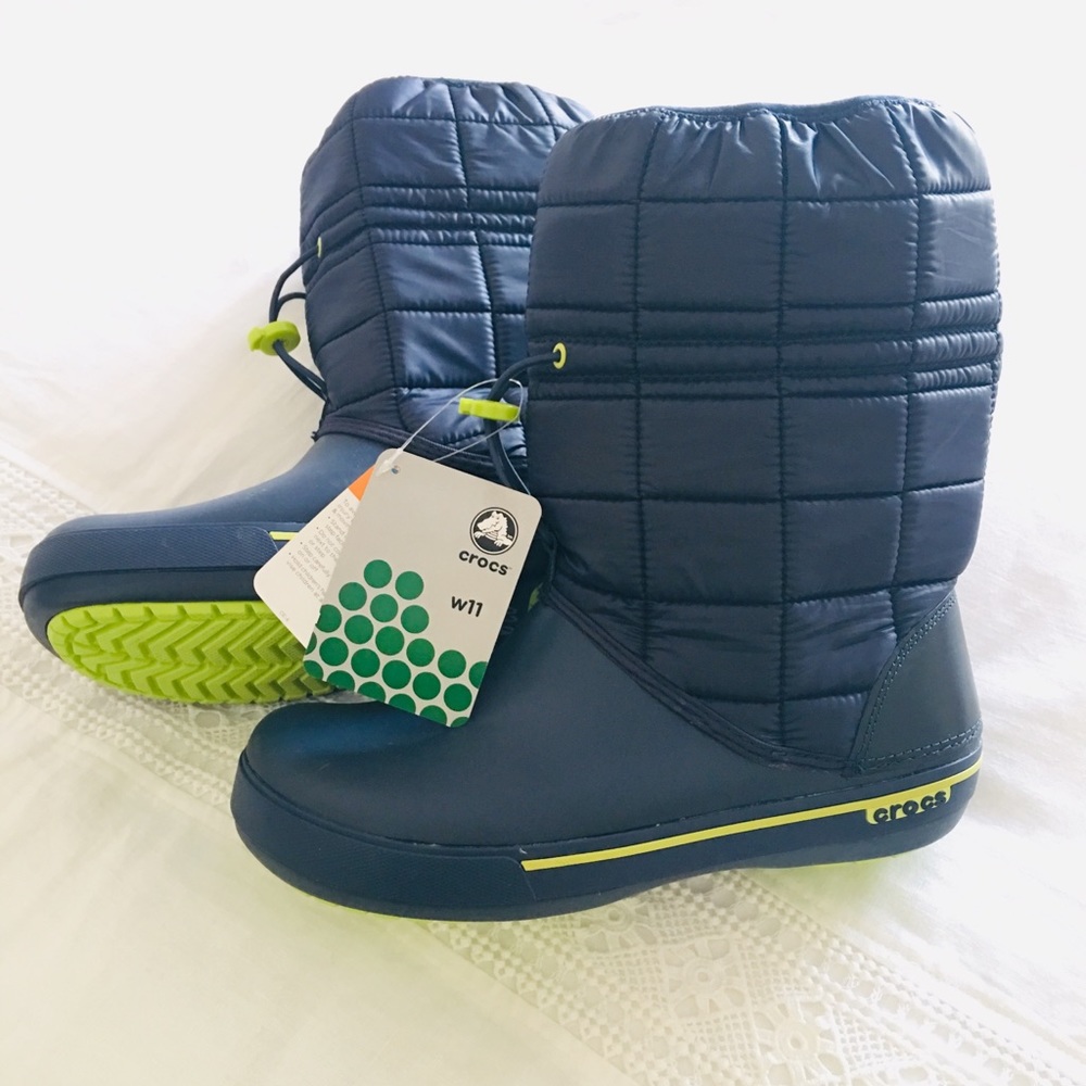 NWT Crocband Winter Boots Navy